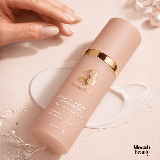 Base 4 en 1 con Antiedad y SPF 50 | Se adapta automáticamente a tu tono. Hidrata, protege y embellece - Alorah Beauty