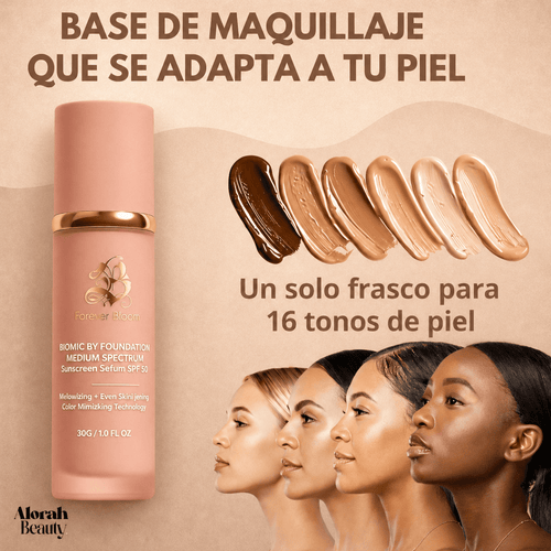 Forever Bloom - Base 4 en 1 con Antiedad y SPF 50