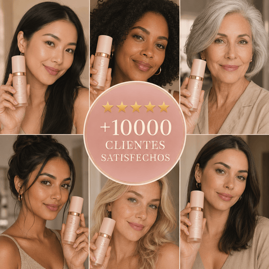 Forever Bloom - Base 4 en 1 con Antiedad y SPF 50 | Se adapta automáticamente a tu tono. Hidrata, protege y embellece - Alorah Beauty